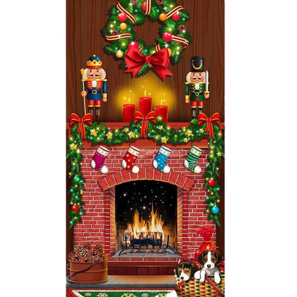 Christmas Curtain Decoration Hanging Cloth Background