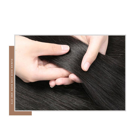 Short Hair Middle-aged And Elderly Men's Real Hair Wig