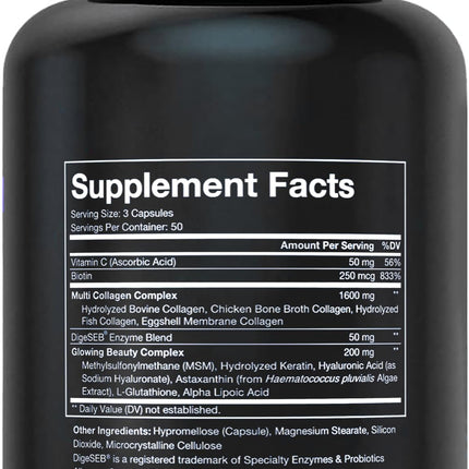 Vital Vitamins Multi Collagen Complex Plus - 150 Capsules | Hair, Skin, Nails