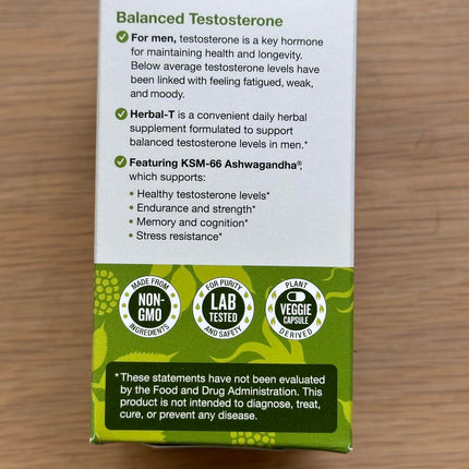 DailyNutra Herbal T Men's Health Formula - Endurance & Vitality (3-Pack)