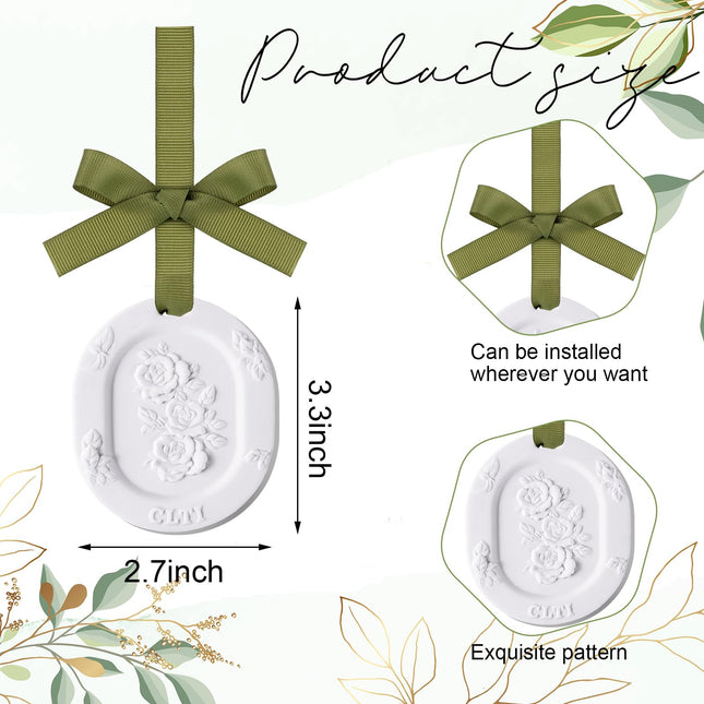 Dansib 6 Pcs Passive Diffusers for Essential Oils – 6 Aroma Flower Car Diffusers (Non-Electric, Classic 2.72 x 3.31 in)