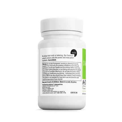 DAVINCI Labs ADK – Bone & Heart Health Support with Vitamins A, D3 & K2 (MK-7) – 60 Capsules