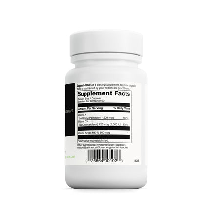 DAVINCI Labs ADK – Bone & Heart Health Support with Vitamins A, D3 & K2 (MK-7) – 60 Capsules