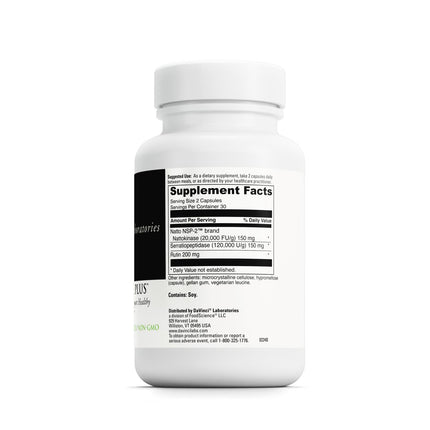 DAVINCI Labs Nattokinase Plus — High-Potency Nattokinase + Antioxidant Support for Circulation | Gluten Free, 60 Veg Capsules