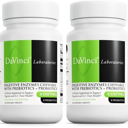 DAVINCI - Mega Probiotic ND with Digestive Enzymes Chewable - 30 Chewable Tablets (Pack of 2)