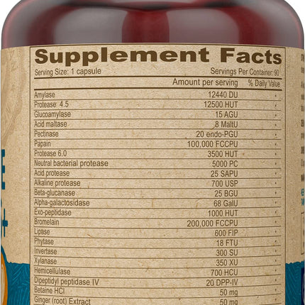 DEVA Vegan Digestive Enzymes Plus Supplement - 90 Capsules