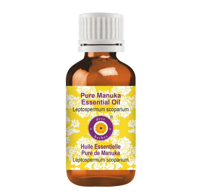dève herbes Manuka Essential Oil (Leptospermum scoparium) – Pure 30ml, Steam Distilled, Non-Greasy