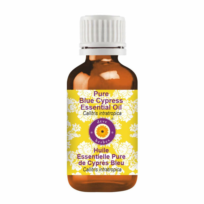dève herbes Blue Cypress Essential Oil 50ml – Pure, Lightweight, Non-Greasy