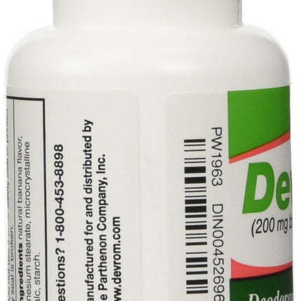 Devrom Tablets (Internal Deodorant) 200mg – 100 Chewable Tablets