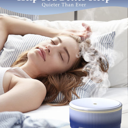 Diffusers for Essential Oils – 500ml Large Room Diffuser (Dark Blue Gradient)