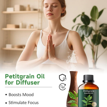 Petitgrain Essential Oil for Bedtime Serenity – Diffuser & Pillow Mist