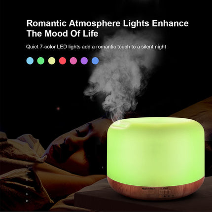 300ML Essential Oil Diffuser with Remote Control – Ultrasonic Cool Mist Humidifier, 7 LED Colors, Auto-Off