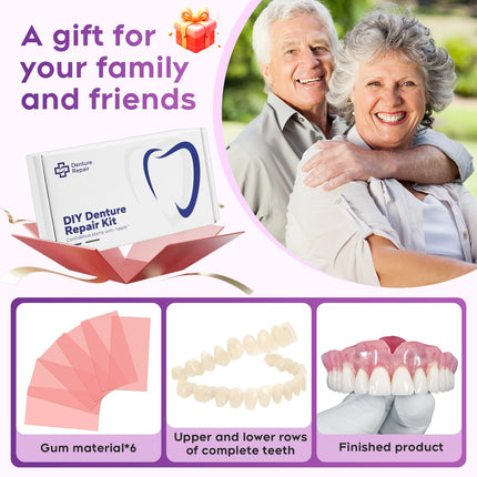 DIY Denture Kit - Full Top & Bottom Teeth - Functional