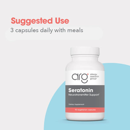 Allergy Research Group Seratonin Supplement – Seratonin Booster, Stress & Sleep Support (90 Vegetarian Capsules)