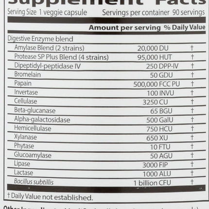 Doctor's Best Digestive Enzymes (2 Pack) - 90 Veggie Caps