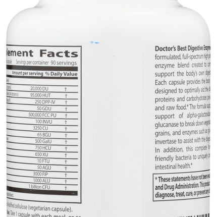 Doctor's Best Digestive Enzymes (2 Pack) - 90 Veggie Caps