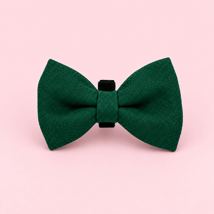 Dog Bow Tie - Forest Green