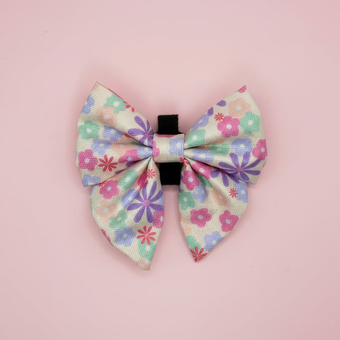 Dog Sailor Bow -  Pretty Petals