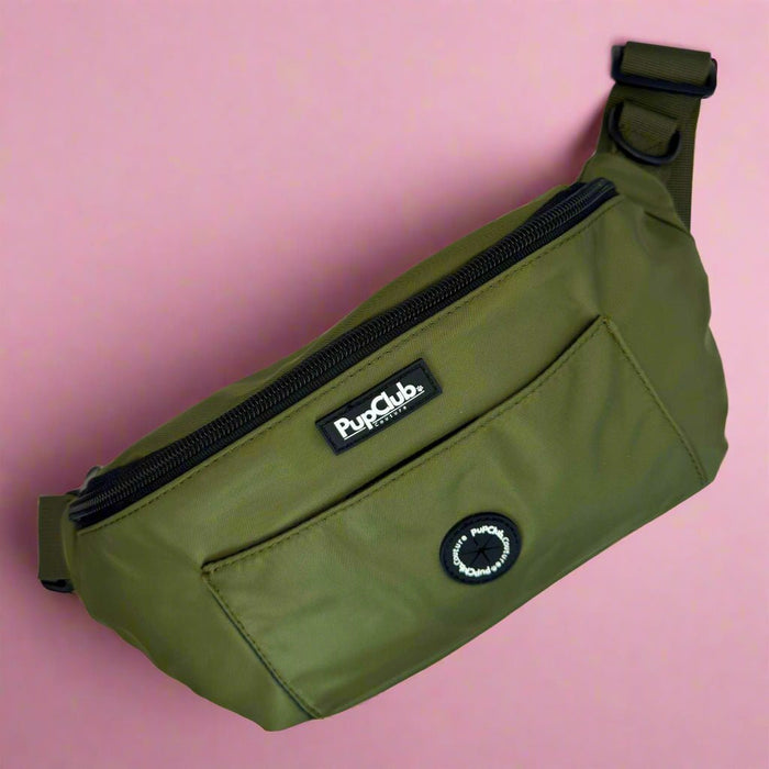 Dog Walking Bum Bag - Khaki Green