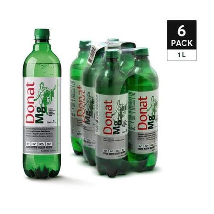 Natural Magnesium Water - Donat Mg 1000mg Magnesium in 1L Bulk Pack 6x1L