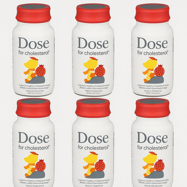Dose for Cholesterol – Supports Healthy Cholesterol Levels Within Normal Range – Pomegranate 2 Fl oz (6 Pack)