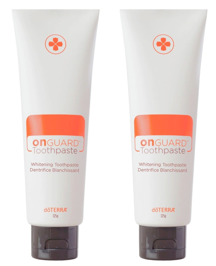 dōTERRA On Guard® Natural Whitening Toothpaste 4.2oz (2 Pack) – Enamel-Safe, Fresh Breath