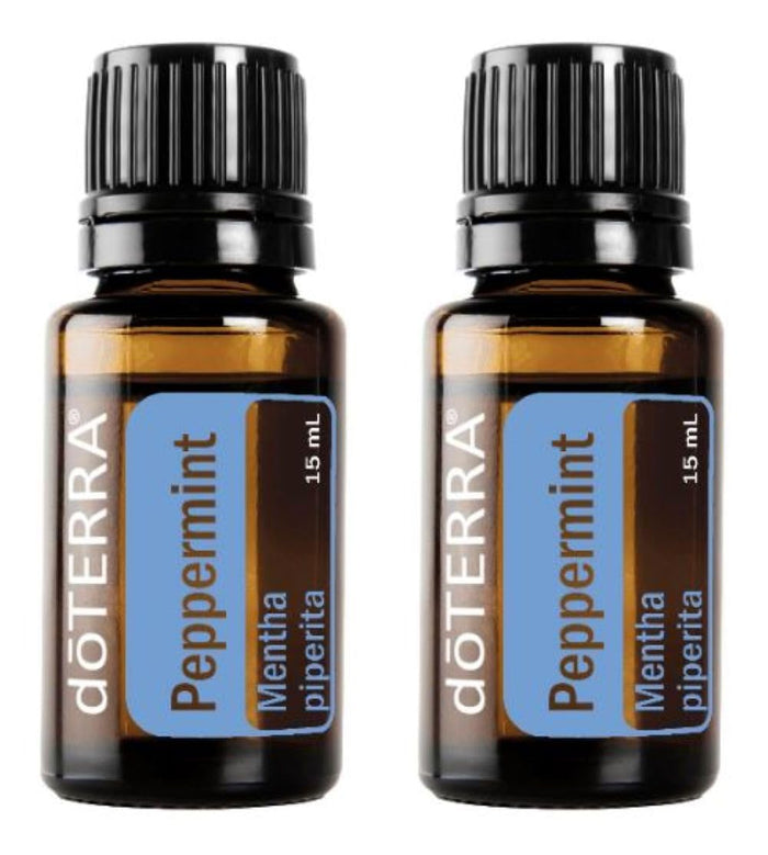 doTERRA Peppermint Essential Oil 15 ml – 2 Pack | Breath & Digestive Support