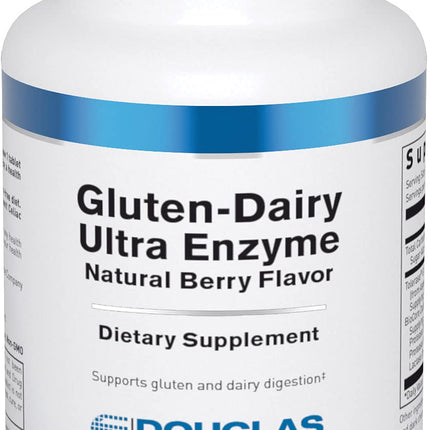 Douglas Laboratories Gluten-Dairy Ultra Enzyme | Gluten & Dairy Digestion Support | 60 Chewable Tablets