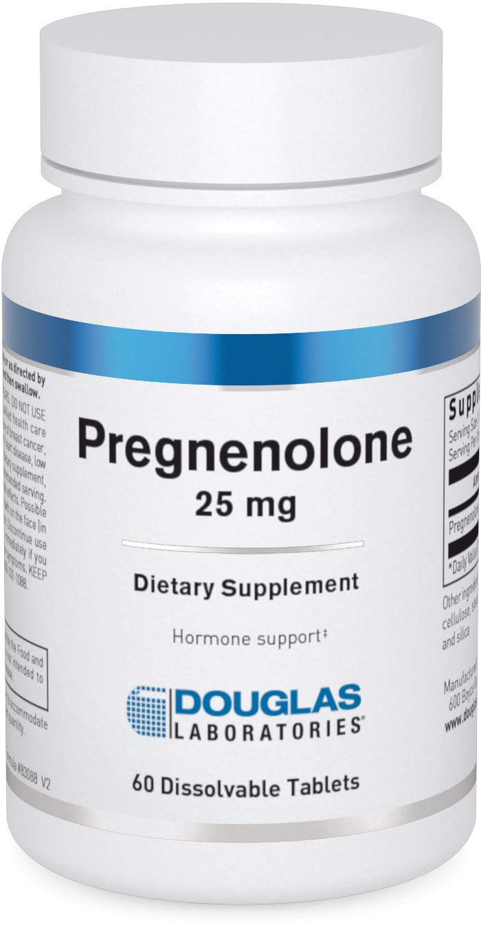 Douglas Laboratories Pregnenolone 25 mg – Pancreas, Cortisol & Liver Support* – Non-GMO – 60 Tablets