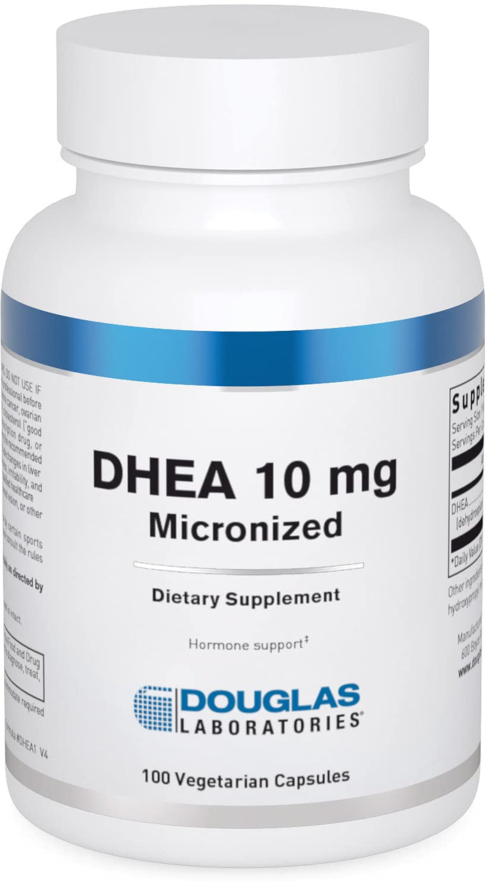 Douglas Laboratories DHEA 10 mg Capsules - Micronized, Non-GMO, 100 Veg Caps