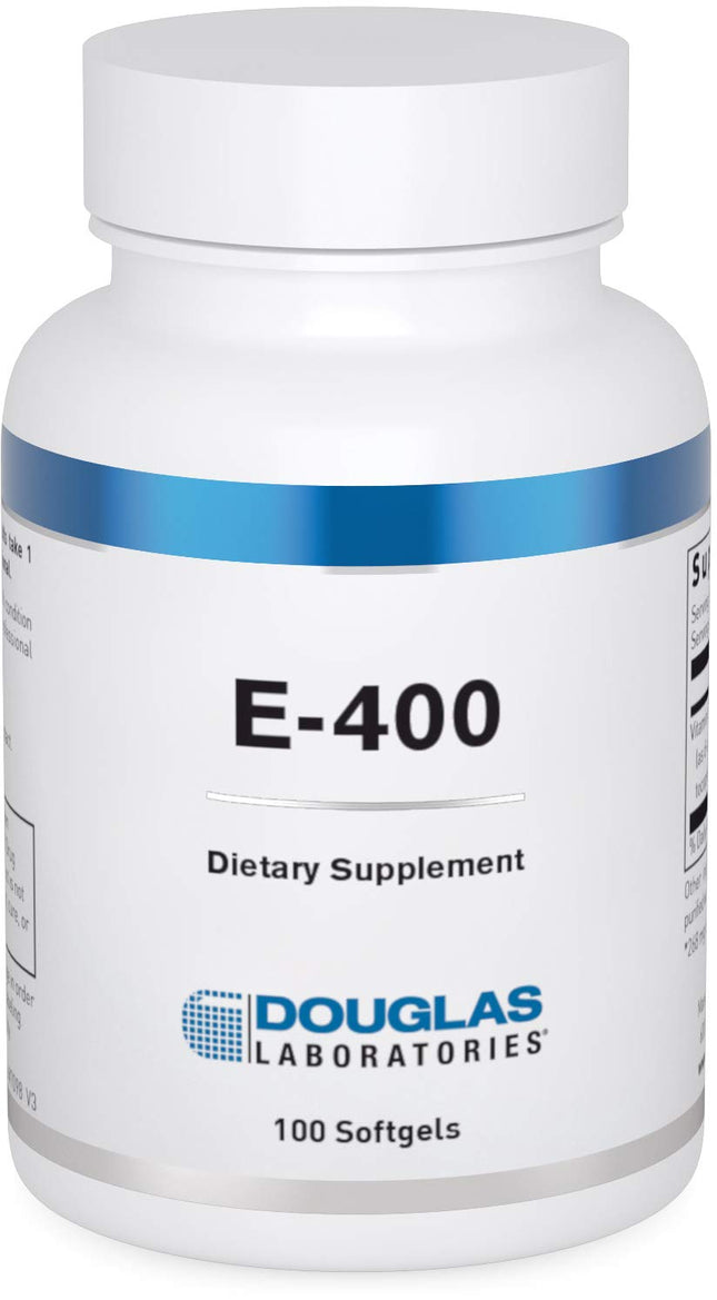 Douglas Laboratories E-400 Vitamin E 100 Capsules – Antioxidant Protection & Cardiovascular Support