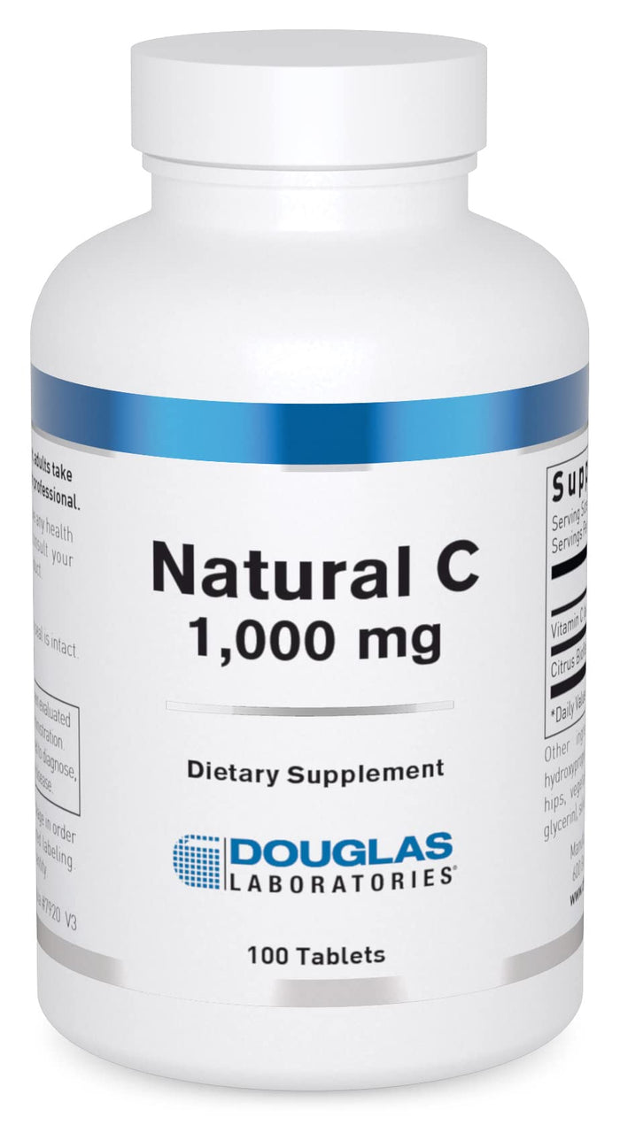Douglas Laboratories Natural C 1000 mg - Vitamin C for Skin, Blood Vessels, Joints | 100 Tablets