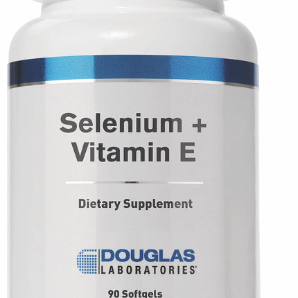 Douglas Laboratories Selenium + Vitamin E | 400 IU Vitamin E & 50 mcg Selenium | 90 Softgels