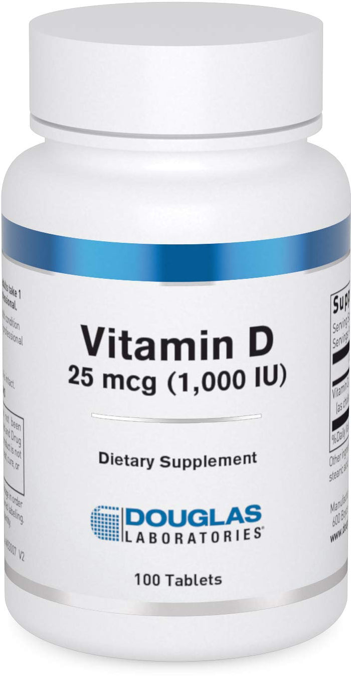 Douglas Laboratories Vitamin D3 1000 IU | Immune & Bone Health | 100 Tablets