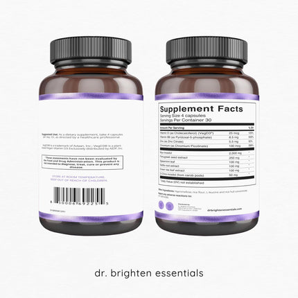 Dr. Brighten Myoinositol Plus – Doctor Formulated Myo- & D-Chiro-Inositol for Hormone Balance & Ovarian Health