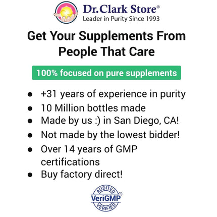 Dr Clark Betaine HCL Digestive Enzymes – 2 Pack, 100 Capsules, 425 mg