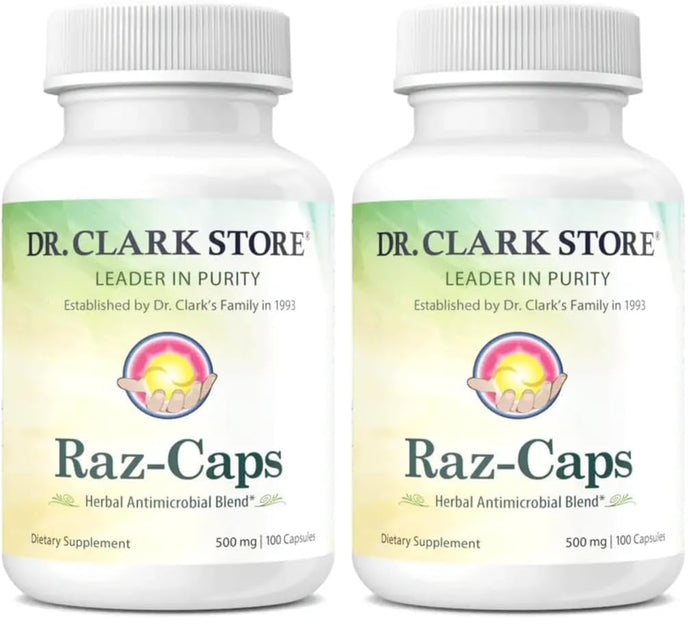 Dr. Clark Raz-Caps 500mg – 100 Gelatin Capsules (Pack of 2)