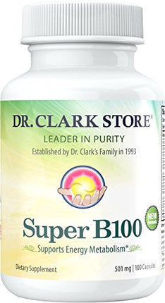 Dr Clark Store B Vitamin Complex SuperB100 – 501 mg, 100 Gelatin Capsules