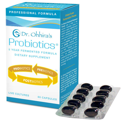 Essential Formulas Dr. Ohhira’s Probiotics Professional Formula — 60 Capsules, 5-Year Fermented Prebiotics & Postbiotic Metabolites