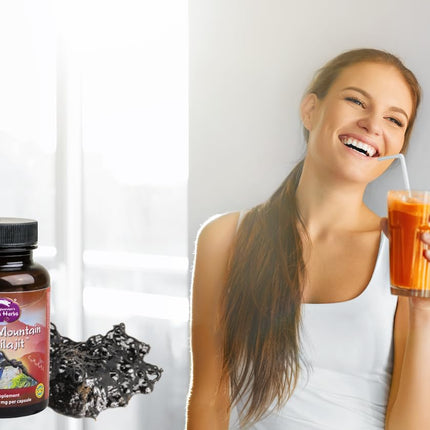 Dragon Herbs High Mountain Shilajit - 450 mg - 60 Capsules