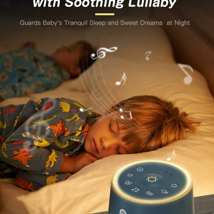 Dreamegg D1 Sound Machine – Navy Blue | White Noise, Night Light, Timer & Memory