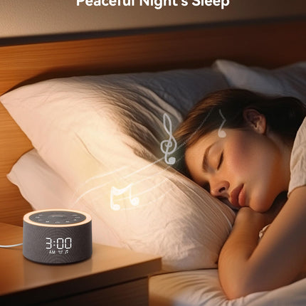 Dreamegg D1+ Sound Machine & Alarm Clock — 29 Soothing Sounds, Dimmable Night Light