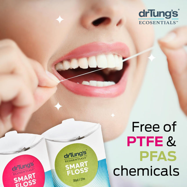 DrTung's Smart Floss - Natural Expanding Floss, Cardamom Flavor (4-Pack)