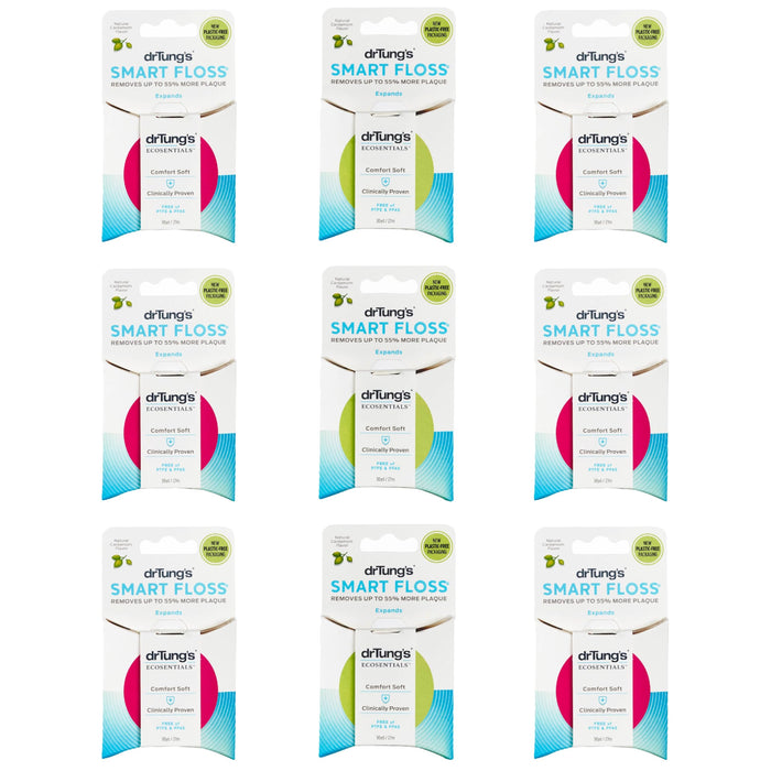 DrTung's Smart Floss - Natural Expanding Cardamom Floss (Pack of 9)
