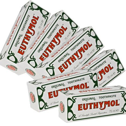 E Uthymol Original Toothpaste 75ml – Pack of 6 | Thymol & Eucalyptus