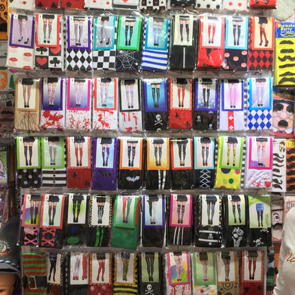 Christmas Striped Socks With Cute Accessories