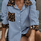 Leopard Print Blue / S