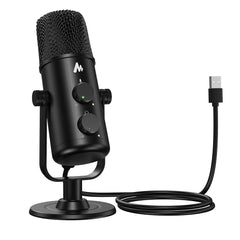 Maono USB-C Desktop Condenser Cardioid Omnidirectional Microphone with Headphone Jack