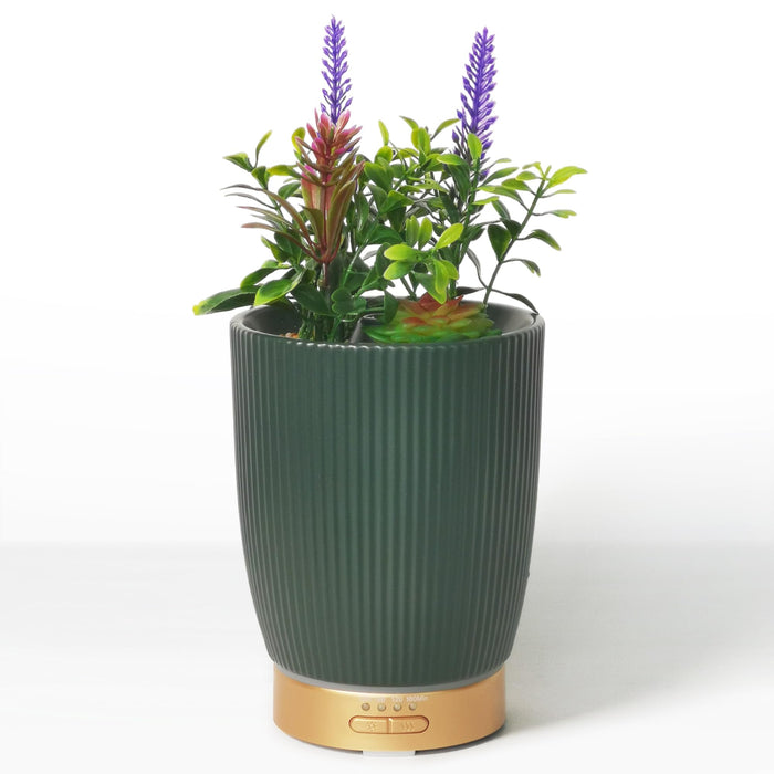 Earnest Living Ceramic Essential Oil Diffuser 100 ml – Aromatherapy Diffuser with Night Light & Auto Shut-Off