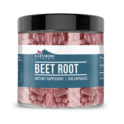 Earthborn Elements Beet Root 200 Capsules - Pure & Undiluted